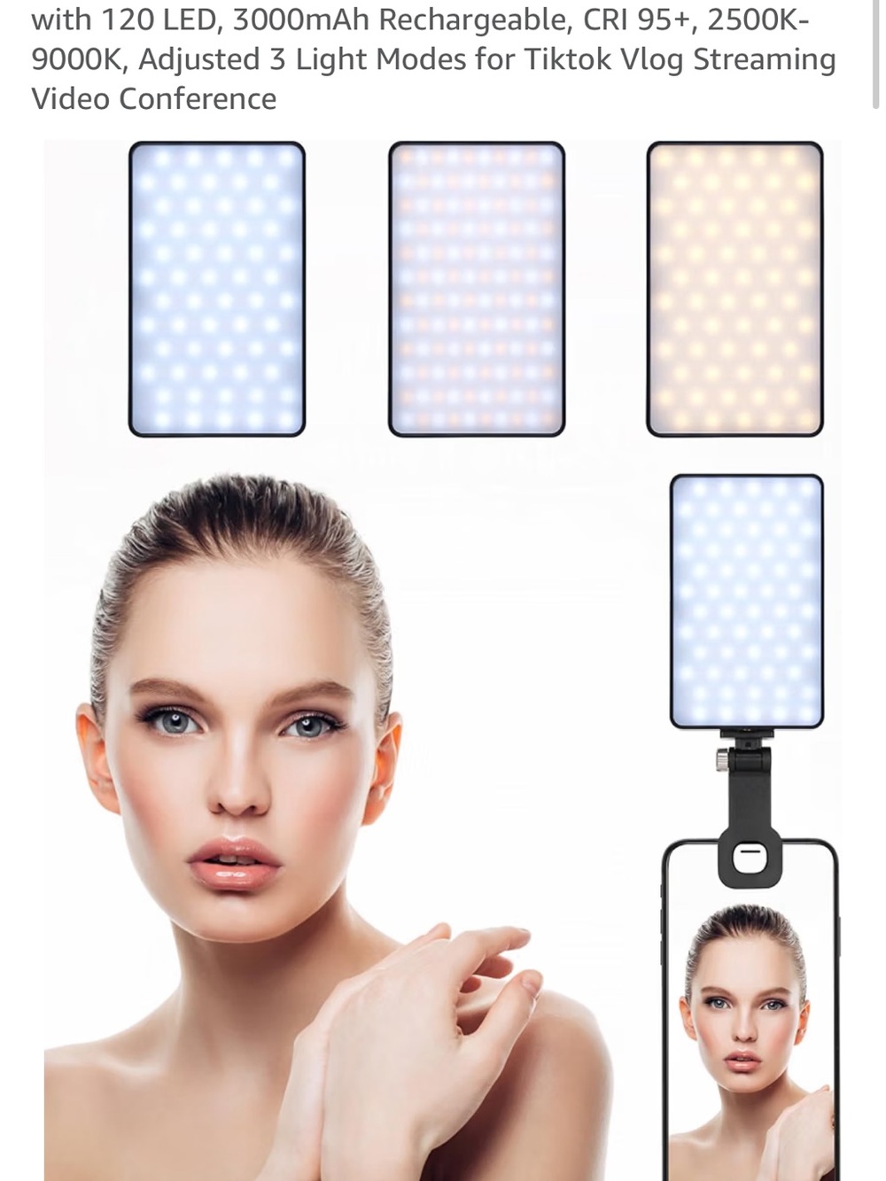 New in box iPhone fill light